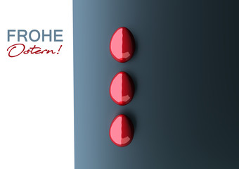 drei Ostereier , Frohe Ostern