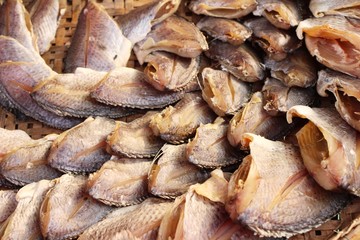dried fish for cooking at street food
