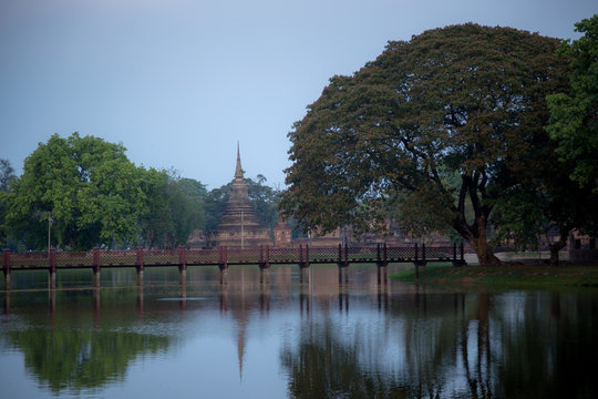 Sukhothai Historical Park or Old Sukhothai City the very first capital city of Thailand
