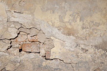 Concrete with a big crack