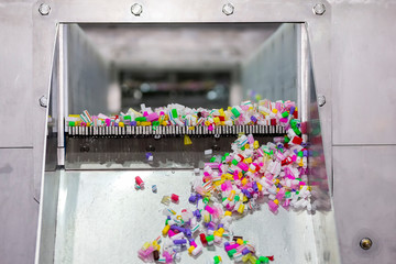 close up waste removing or separation machine for industrial