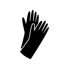 Glove vector icon. 