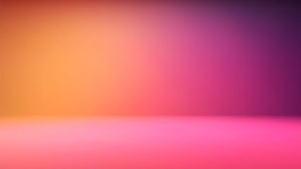 Fototapeta Colorful gradient studio backdrop with empty space for your content obraz