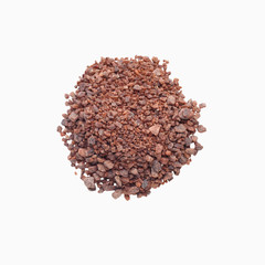 Heap of Black indian salt isolated on white