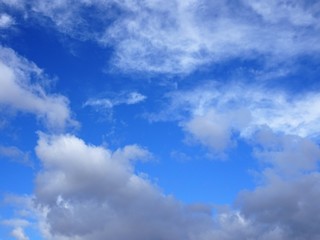 Blauer Himmel und Wolken