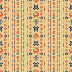 Traditional Norway Style Seamless Knitting Pattern. Abstract ethnic Background.