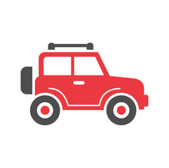 Car icon on background for graphic and web design. Simple vector sign. Internet concept symbol for website button or mobile app.