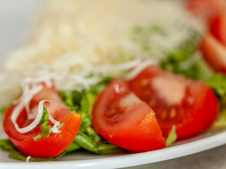 Salad on plate