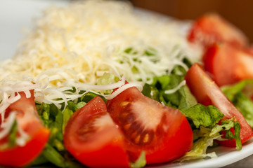 Salad on plate