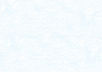 Abstract guilloche line pattern (vector complicated line texture). Blank blue background useful for certificate bond, diploma, official document, formal paper