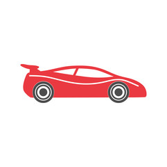 Plakat Car icon on background for graphic and web design. Simple vector sign. Internet concept symbol for website button or mobile app.