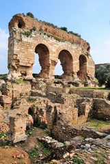 The ruins of an Ancient Hellenic, Roman and Byzantine city of Tralleis (Tralles) near Aydin, Turkey