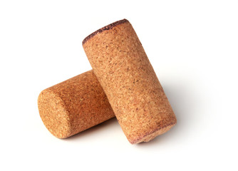 Corks isolated on white