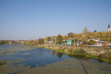 Fototapeta premium River Seraya in the city of Alexandrov. Russia.