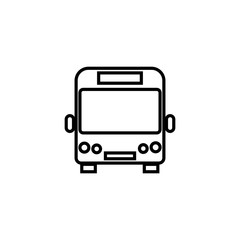Bus line icon, logo isolated on white background