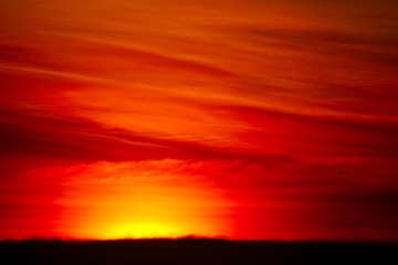 blurred sunset heap cloud in tropical and orange sky soft cloud