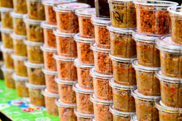 mushrooms chilli dip with ground water bug and fish chilli dip