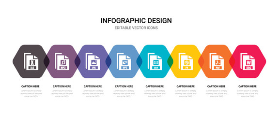 simple set of doc, pdf, py, csv icons, contains such as icons ppt, jpg, mp3, xls and more. 64x64 pixel perfect. editable vector set