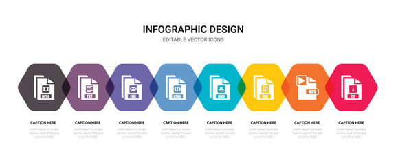 simple set of zip, mpg, bin, mkv icons, contains such as icons html, eml, txt, mpeg and more. 64x64 pixel perfect. editable vector set