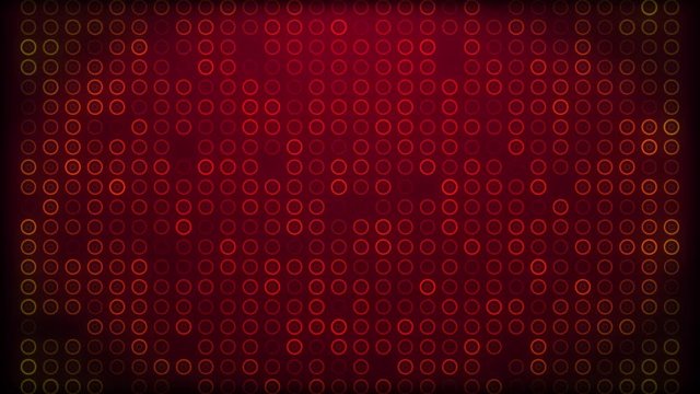 Data Stream circluar  technology  Glowing In Red Loop 4K