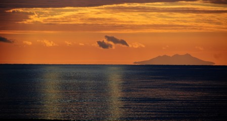 Fototapeta na wymiar tramonto a marina di grosseto