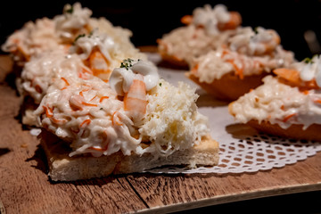 Tapas on the bar counter
