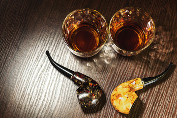 whisky and Smoking pipes