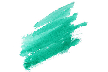 Abstract watercolor spot on white textured paper. Isolated. Hand-drawn background. Aquarelle brush...