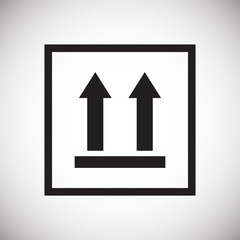 Fototapeta premium Packaging symbol on background for graphic and web design. Simple vector sign. Internet concept symbol for website button or mobile app.