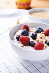 muesli with youghurt and berries