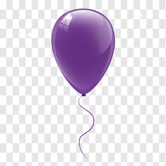 Purple balloons. Vector illustration