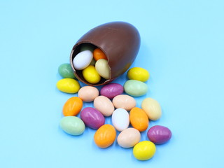 Colorful Easter Eggs Composition