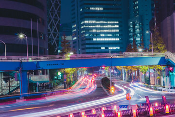 Long Exposure Shinjuku Tokyo at night timelapse
