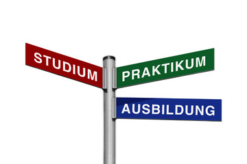 Studium, Praktikum oder Ausbildung, Wegweiser