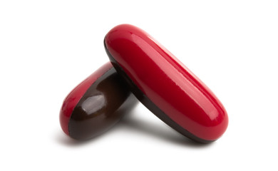 vitamins capsules isolated