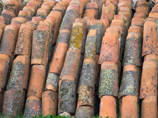 Abstract texture background of ancient tiles
