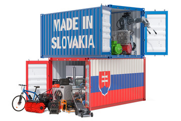 Production and shipping of electronic and appliances from Slovakia, 3D rendering