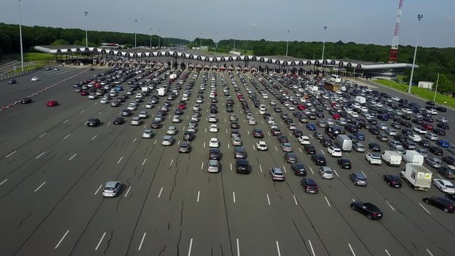 Traffic jam france p&eacute;age
