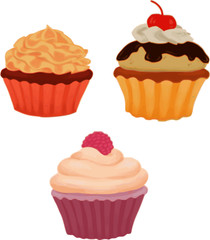 set cupcakes