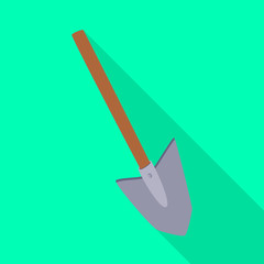 Isolated object of shovel and tool sign. Collection of shovel and construction  stock vector illustration.