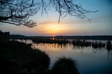 coucher sur le lac de Soustons 6
