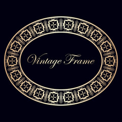 art deco vintage border frame