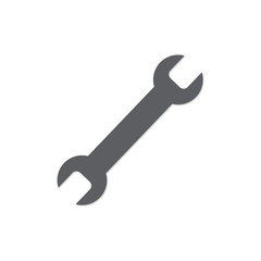 Wrench icon. Symbol repair icon. Illustration of isolated. - Vector