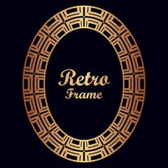 art deco vintage border frame