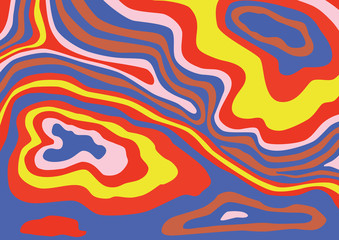 Multicolor liquid Marble Abstract Painting Background, Abstract Waves Pattern, Vector Illustration