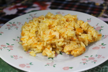 rice with chicken and vegetables