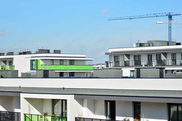 Modern beautiful apartment building