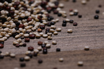 Fototapeta na wymiar Quinoa drei Sorten Mischung