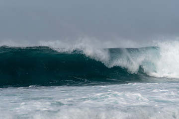 Capo Verde ocean waves seen from the beach