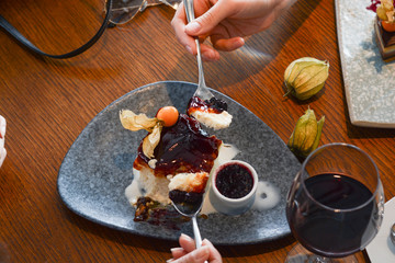 sweet, eat, beautiful, cake, happy, beauty, young, girl, coffee, background, cafe, people, face, breakfast, dessert, chocolate, strawberry, retro, sexy, adult, fashion, cream, woman, fresh, food, whit